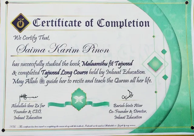 Tajweed Long Course